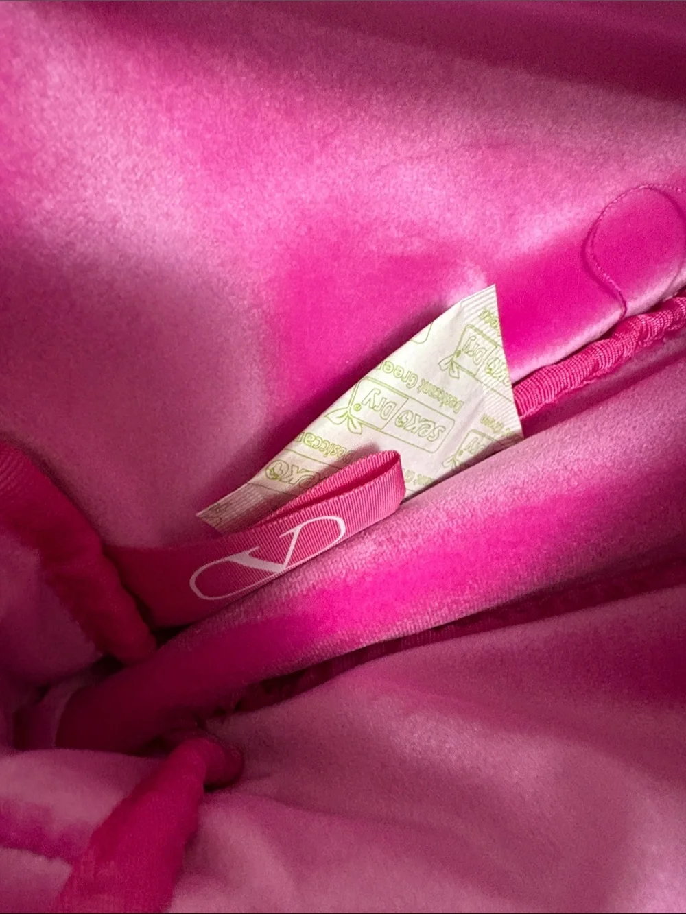 Valentino Large Velvet Pouch with straps